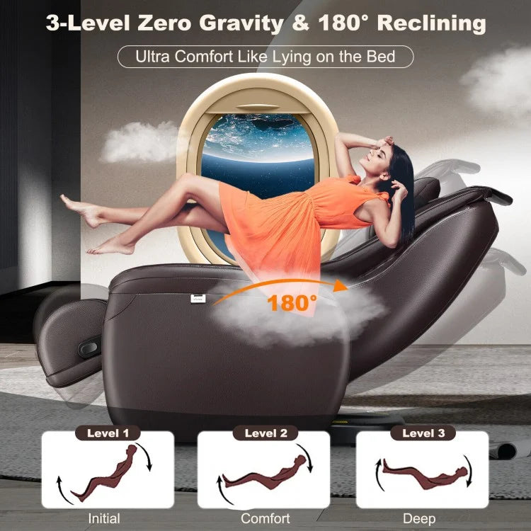 SOOTHE 26 - Full Body Zero Gravity Massage Chair with Pillow